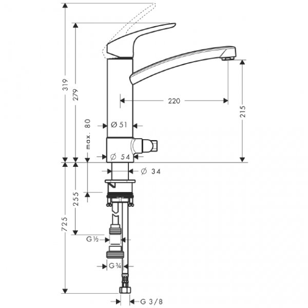Hansgrohe Focus E² köksblandare Hansgrohe Focus E² köksblandare
