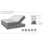 Comfort boxbed s�ng med f�rvaring 180 cm - Gr�