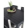 Ervalla Matgrupp (150x90) - Whitewash/Svart - 4 Stolar