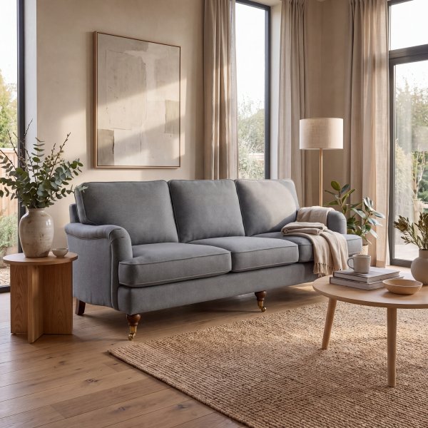 Howard Sofa Watford Deluxe 225 cm - Grau Howard Sofa Watford Deluxe 225 cm - Grau