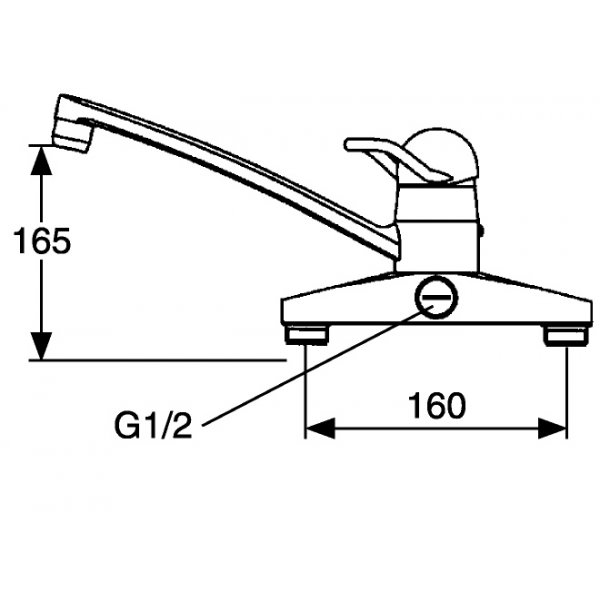 FM Mattsson Kksblandare 9000 Krom - 9120-0000