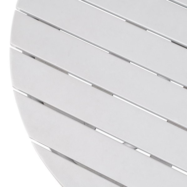 Holm� utebord runt �70 cm - Vit