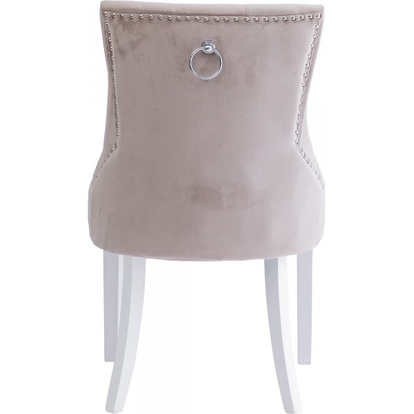 Tuva matstol i beige sammet Tuva matstol i beige sammet