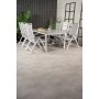 Prssebo Matgrupp (160x100) - Vit/Gr - 6 Stolar