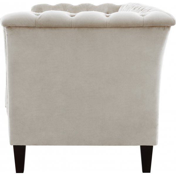 F�t�lj chesterfield beige sammet - Milton