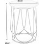 Bobby sidobord �40 cm - Valn�t/svart