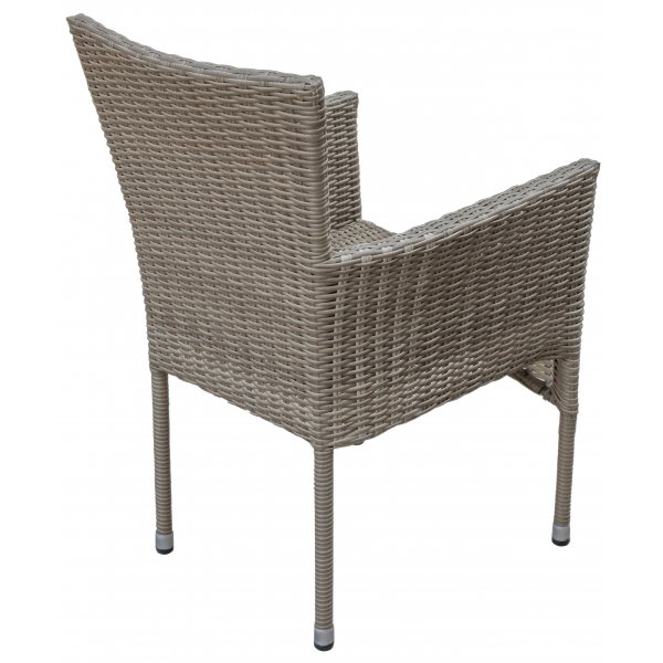 Menton Outdoor-Sessel aus Kunstrattan mit Sitzkissen - Natur Menton Outdoor-Sessel aus Kunstrattan mit Sitzkissen - Natur