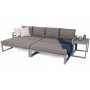 Modulsoffa Mediolan med bord - Silver/taupe