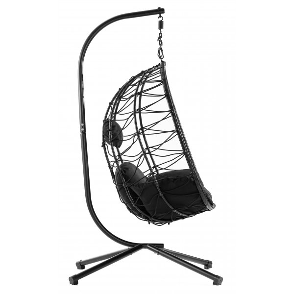 Hngesessel - Miami mit Kissen | Schwarz
