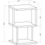 Carter s�ngbord - Antracit