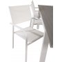 Ekens Matgrupp (160x90) - Vit/Gr - 8 Stolar