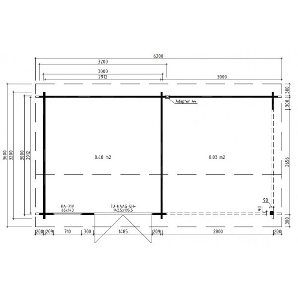 Attefallshus Arne I - 18 m² Attefallshus Arne I - 18 m²