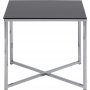 Cross sidobord 50 cm - Krom/svart