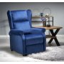 Reclinerf�t�lj i bl�tt tyg