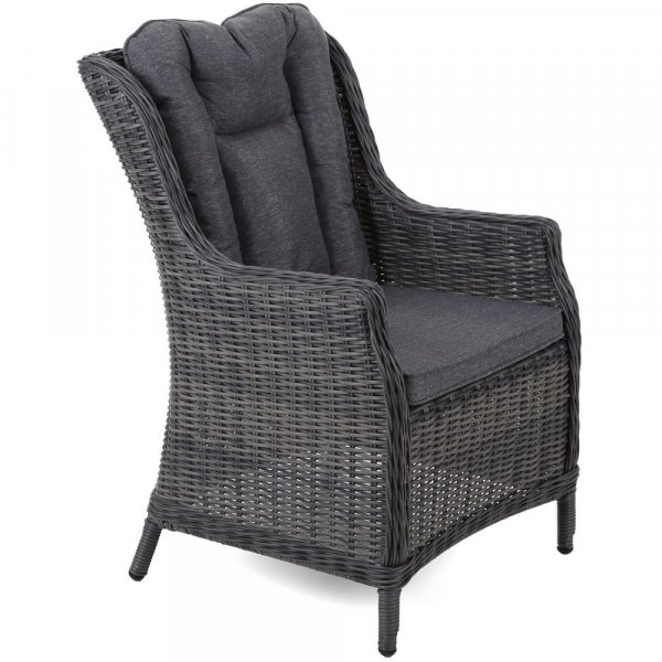 Matgrupp Bristol 180 cm - grå/grå, inkl. 6 stolar Matgrupp Bristol 180 cm - grå/grå, inkl. 6 stolar