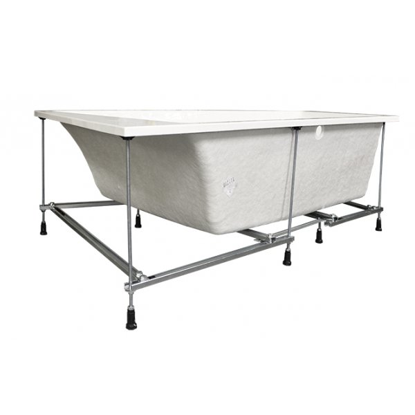 Hjørnebadekar Trapets - Space Line | dybde 48 cm | Højre-model Hjørnebadekar Trapets - Space Line | dybde 48 cm | Højre-model