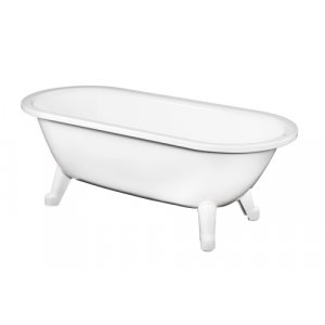 Gustavsberg 6316 frontløst badekar med fødder, Perfect White Gustavsberg 6316 frontløst badekar med fødder, Perfect White