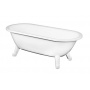 Gustavsberg 6316 frontlst badkar med ftter, Perfect White