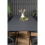 Holma Matgrupp (160x100) - Svart - 8 Stolar