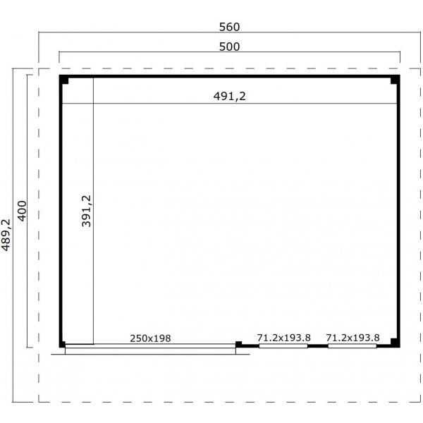 Attefallhaus Katja H - 20 m² Attefallhaus Katja H - 20 m²