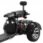 Elscooter Trehjuling - Svart 2000W