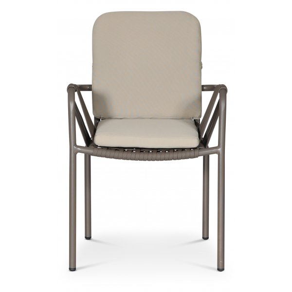 Lincoln stol - Grå med beige dyna Lincoln stol - Grå med beige dyna