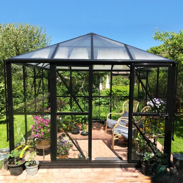 Växthus 8,7 m² | 5 års stormgaranti | Hög nockhöjd | Gazebo Växthus 8,7 m² | 5 års stormgaranti | Hög nockhöjd | Gazebo