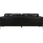 Soffa 3-sits svart PU - Cansas Soffa 3-sits svart PU - Cansas