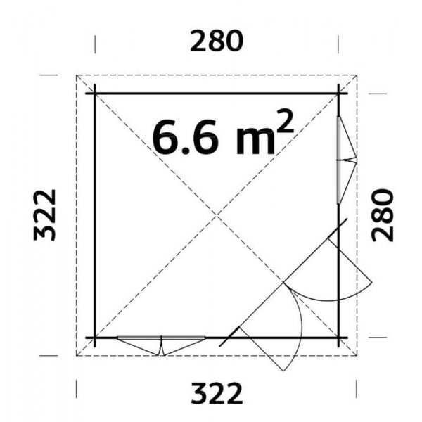 Pavillon Melanie 6,6 m² Pavillon Melanie 6,6 m²
