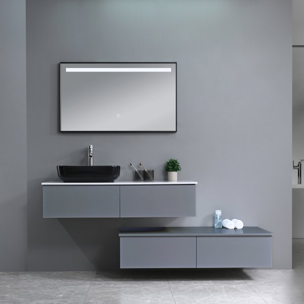 Badrumsmöbler Modern Slate - Grå Badrumsmöbler Modern Slate - Grå