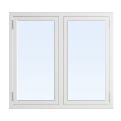 Träfönster - Utåtgående - 2-glas - 2 luft - Vit - U-värde 1.3