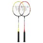 Badmintonset med 3 bollar (lime, rd & svart) FUSIONTEC 777K
