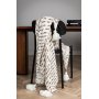 Mickel pl�d 130x170 cm - Brun/vit