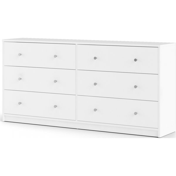 Byr� vit med 6 l�dor 143 cm bred
