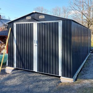 Pladegarage 18 m² | Dobbeltdør | Komplet byggesæt Pladegarage 18 m² | Dobbeltdør | Komplet byggesæt