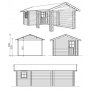 Tool - Carport STOCKHOLM, 800x340 27,2m2 - balik 70 mm tjock!