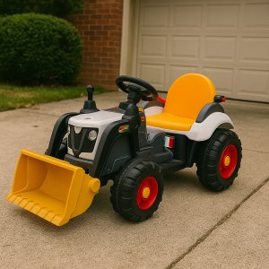 Eltraktor för barn 6V - Svart/Gul Eltraktor för barn 6V - Svart/Gul