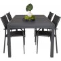 Holma Spisegruppe (160x100) - Sort - 4 Stole