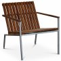 Alva lnestol - Teak / Galvaniseret stl