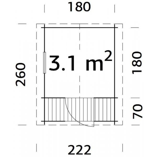 Lekstuga Stina - 3,1 m² Lekstuga Stina - 3,1 m²