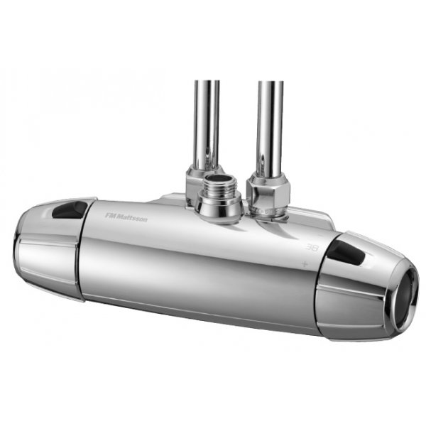 FM Mattsson Skerhetsblandare (40 c/c) fr dusch, 9000E ECO, krom - 8256-1000