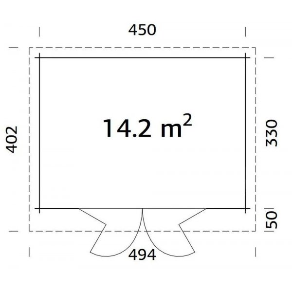 Friggebod Lea 14,2 m² Friggebod Lea 14,2 m²