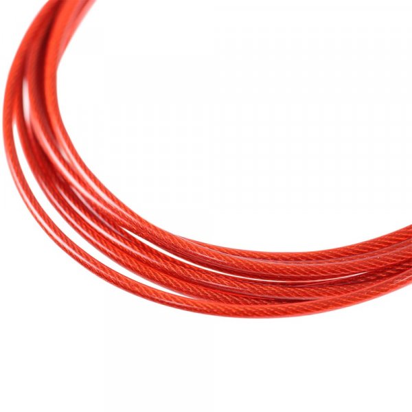 Speed rope med kullager (st�lvajer & alu-handtag) r�d | svart