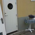Kundbild Ytterd�rr Moa - med glas: Bytt d�rr till min k�llaring�ng...