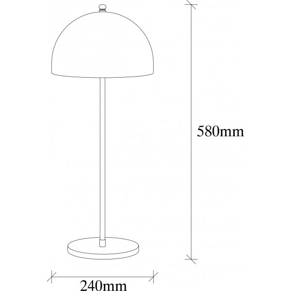 Can bordslampa - Svart