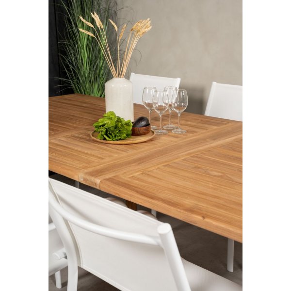 Bjuråker Matgrupp (195x110) - Vit/Natur - 6 Stolar Bjuråker Matgrupp (195x110) - Vit/Natur - 6 Stolar