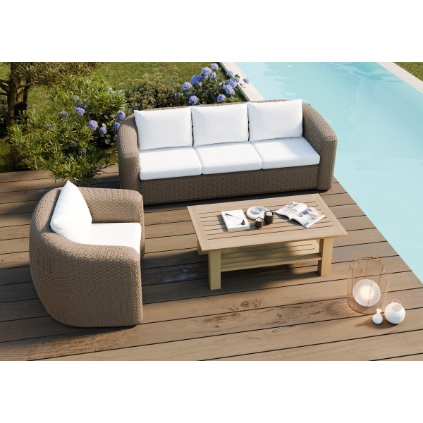 Malibu XL Loungegrupp - Nature / Beige Malibu XL Loungegrupp - Nature / Beige