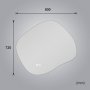LED-spegel 80x72 cm med anti-fog och justerbar belysning
