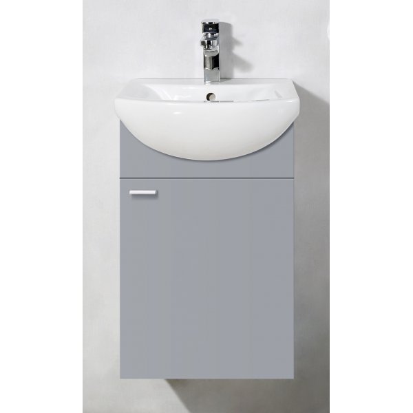 Badrumsmöbel Compact - Grå Badrumsmöbel Compact - Grå