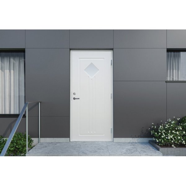 Ytterdörr Oslo - med glas + Tryckespaket Ytterdörr Oslo - med glas + Tryckespaket